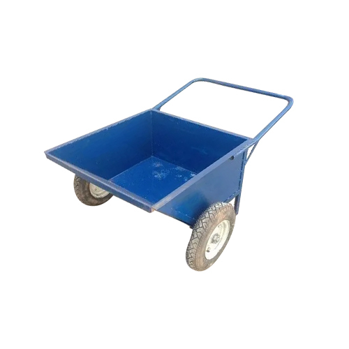 Heavy Duty Double Wheel Barrow - Mild Steel, Various Sizes, Color Coated Finish | Industrial Grade Durability, Enhanced Load Capacity