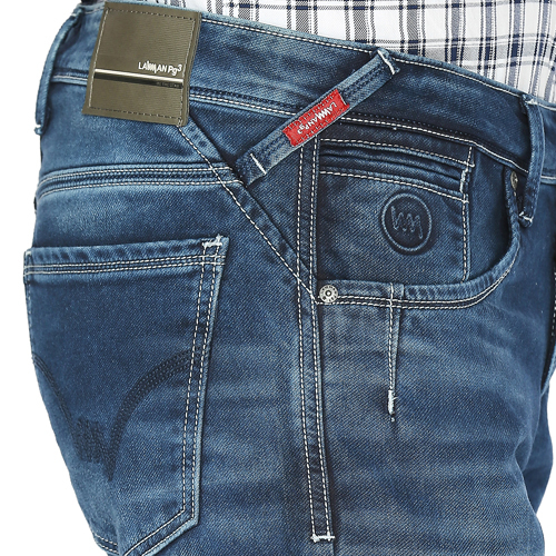 Mens Denimex Javelin Fit Solid Jeans - Color: Blue