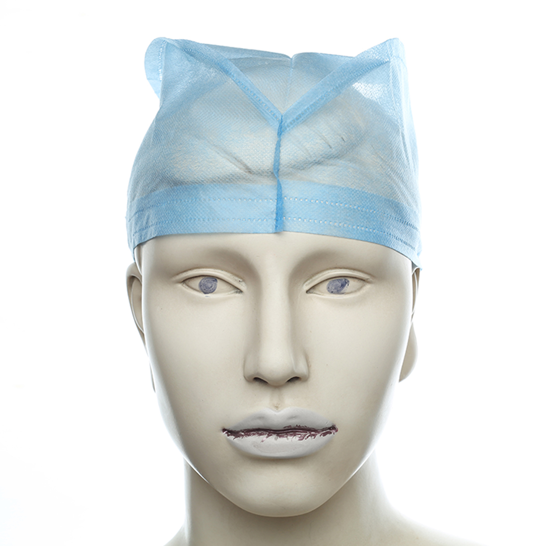 Surgeon Caps - Non-woven Material, Lightweight Classic Blue Design | Portable, Wall-mounted, Noise-free Solution For Hair Management