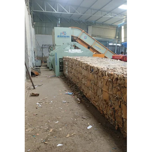 Commercial Waste Paper Horizontal Baler Machine - Height: 1000 Millimeter (Mm)