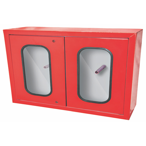 Red Wall Mounted Fire Hose Cabinet