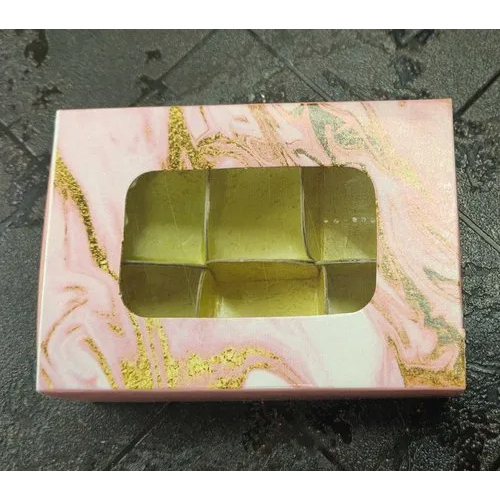 आयताकार खाली चॉकलेट बॉक्स