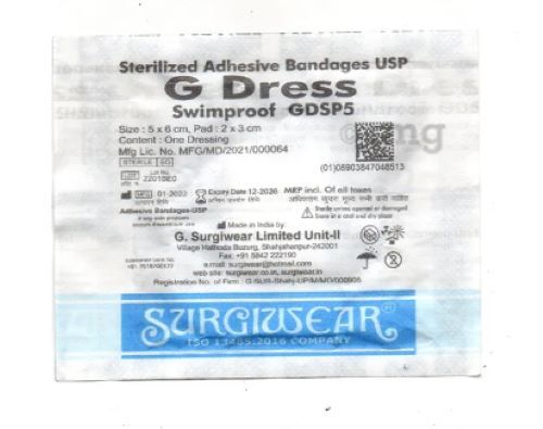 White G Dress Swimproof Gdsp -5 Bandage Surgiwear