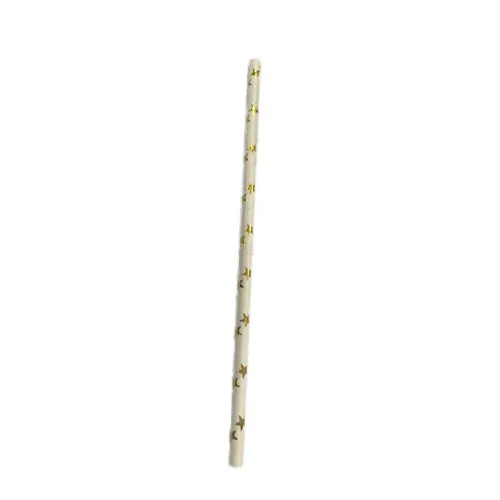 Pureco Disposable Paper Straw - Paper Material, White Color | Good Quality for Beverage Applications