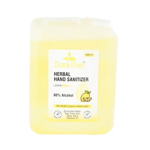 Sanifast हैंड सैनिटाइज़र लिक्विड हैंड रब 5 लीटर कनस्तर आयु वर्ग: सभी उम्र के लिए उपयुक्त