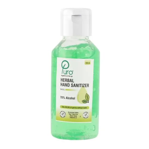 100Ml बेसिल हैंड सैनिटाइज़र आयु समूह: सभी उम्र के लोगों के लिए उपयुक्त