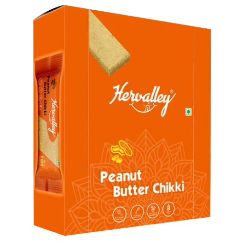 Hervalley Peanut Mava Chikki - Regular Size 600g | Soft Texture, Sweet Nutty Flavor, Made with High-Quality Peanuts & Mava