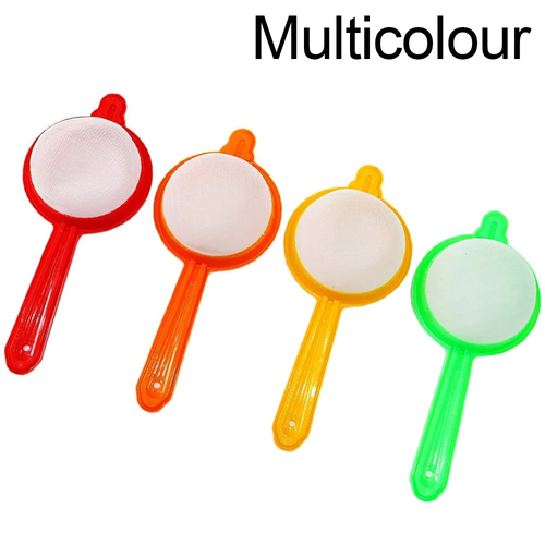 Kitchen Plastic Small Tea Strainer - Premium Food-grade Plastic, Mix Colour | Heavy Duty, Easy To Clean, Innovative Scoop Design