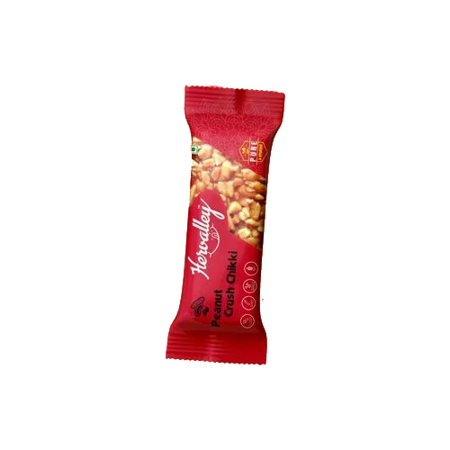 Hervalley Peanut Crush Chikki - 600 Grams, Crunchy Texture With Sweet Taste | Made With First Class Peanuts, No Artificial Colors Or Flavors