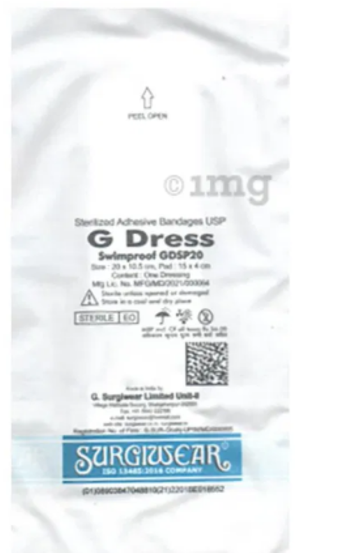White G Dress Swimproof Surgiwear 20 Gdsps