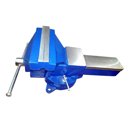 एसजी आयरन सिंगल रिब स्विवल बेस बेंच वाइस हैंडल सामग्री: स्टील