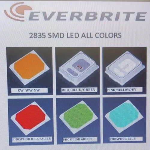2835 6V 150Ma रेड 1W एवरब्राइट एसएमडी एलईडी एप्लीकेशन: लाइटिंग