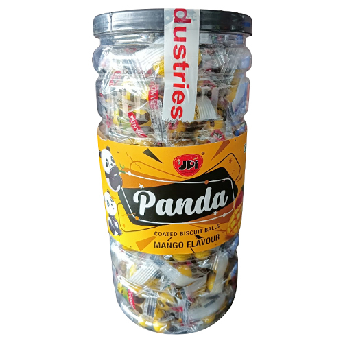 पांडा कोटेड मैंगो फ्लेवर बिस्किट बॉल्स पैकेजिंग: बॉक्स