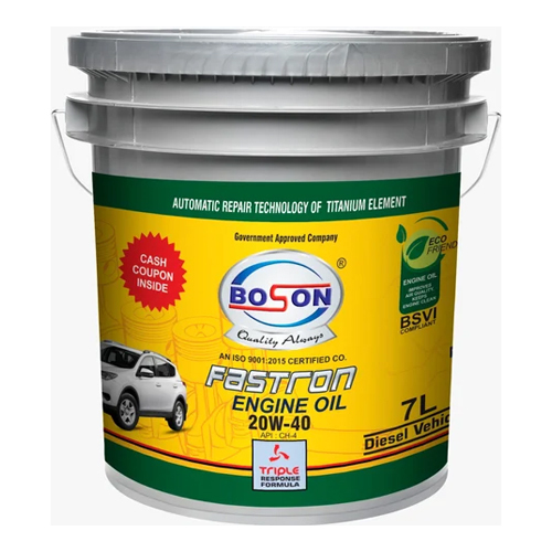 Tractor Engine Oil - 7 Ltr 20W-40 Boson Fastron | Industrial Application, Gray Color, Bucket Pack Type