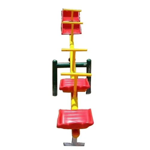 4 Seater Swinging Seesaw - Iron Frame, 10 Feet Length | Engages Children, Develops Physical and Social Skills