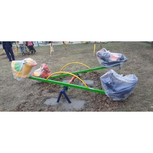 4 Seater Animal See Saw - Material: Iron And Frp