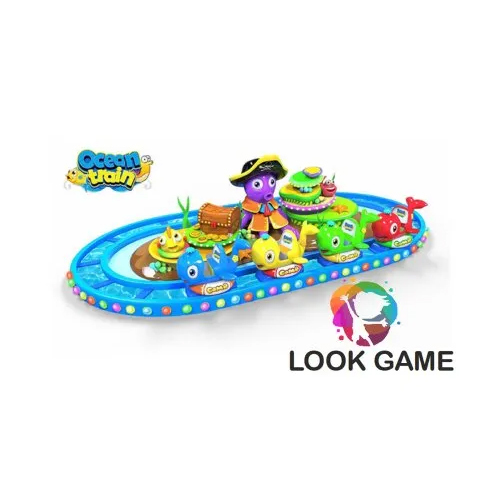 ट्रैक के साथ आउटडोर ओशन ट्रेन किडी ट्रेन