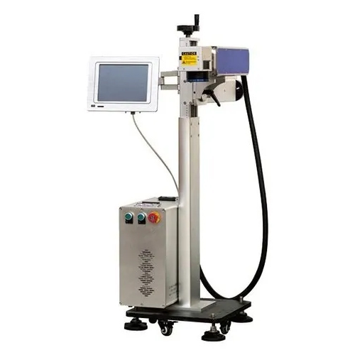 सफेद स्वचालित लेजर केबल मार्किंग मशीन