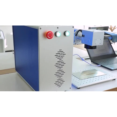White-blue Industrial Fiber Laser Marking Machine