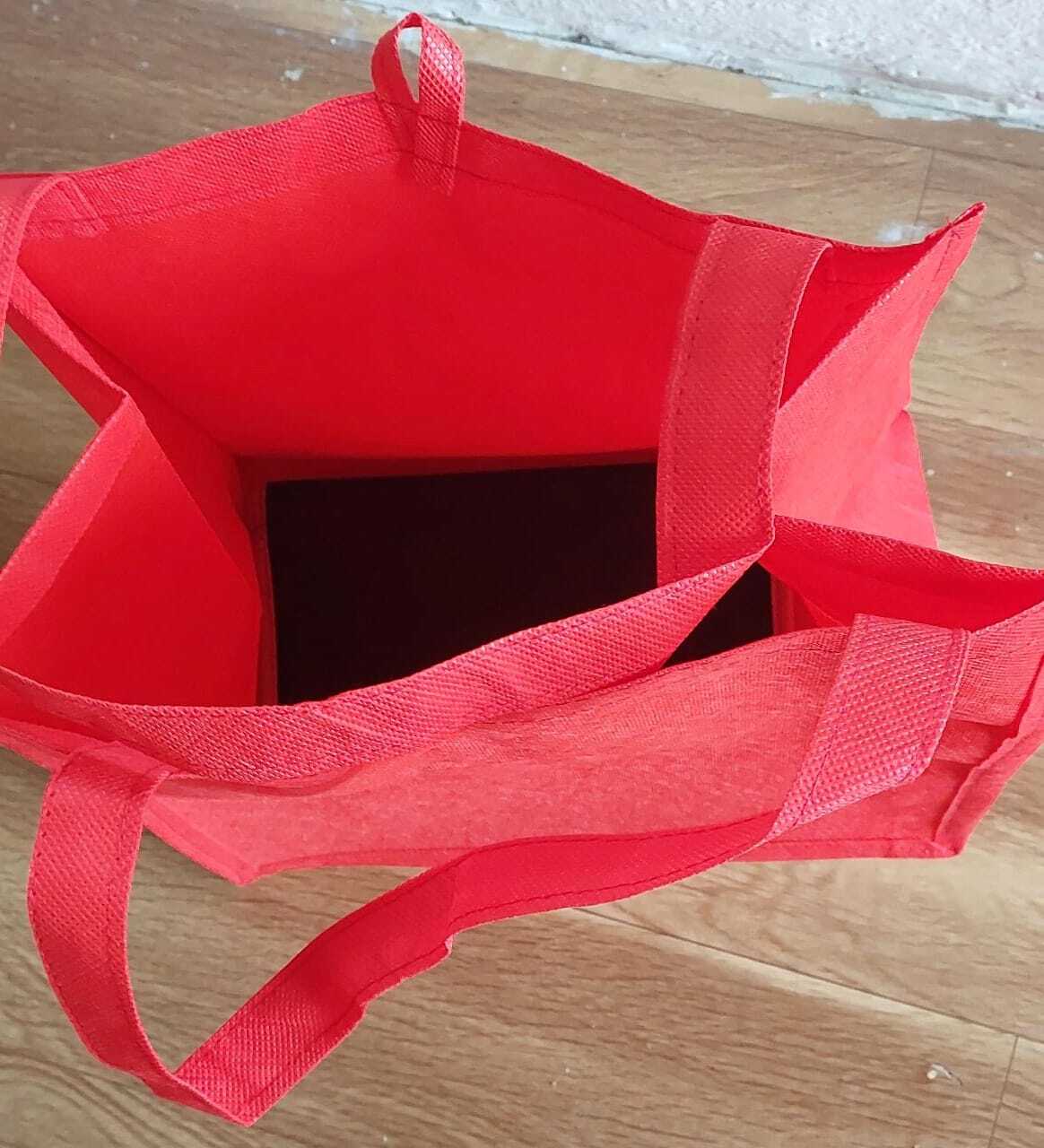 Non Woven Bags - 12"*13"*8" Loop Handle Shopping Bag | Eco-friendly, Washable, Customized Quality With Shoulder Length Handle
