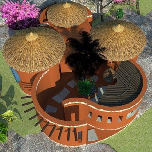 लग्जरी मड हाउस पीवीसी विंडो