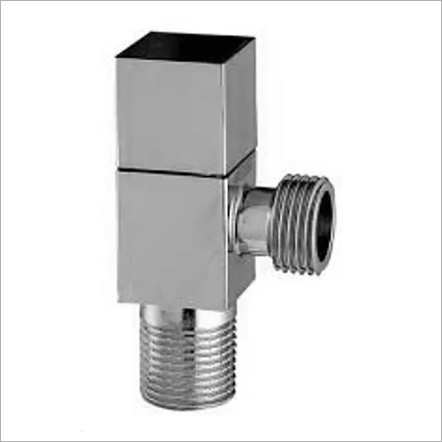 Glossy Brass Square Angle Cock