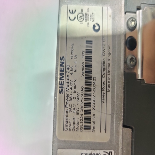 Siemens Sinamics 6sl3224-0be21-5ua0 Power Module