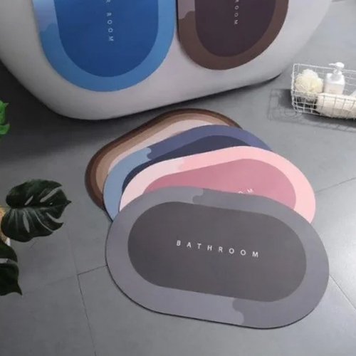 मल्टीकलर ट्राइडेंट बाथरूम मैट