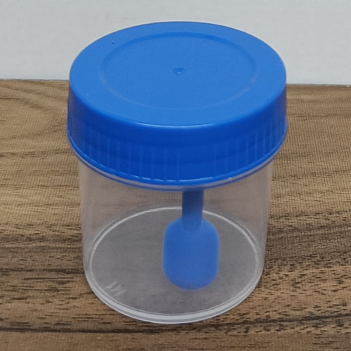 चम्मच के साथ अलग-अलग उपलब्ध 30ml मूत्र कंटेनर