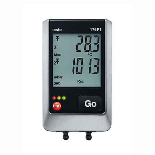 Gray/black Testo 176 P1 Data Logger For Absolute Pressure Temperature And Humidity