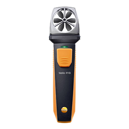 Black Testo 410i Vane Anemometer With Smartphone Operation