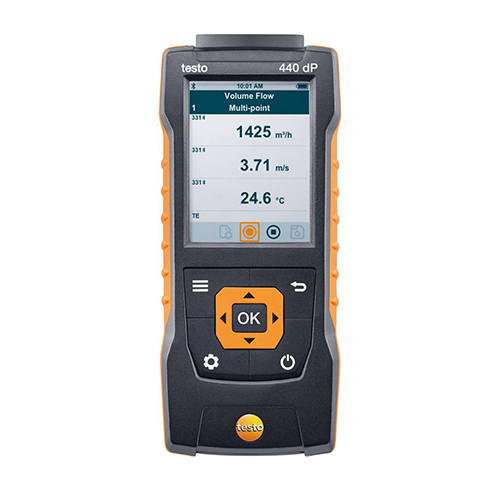 Black Testo 440 Dp Air Velocity And Iaq Measuring Instrument