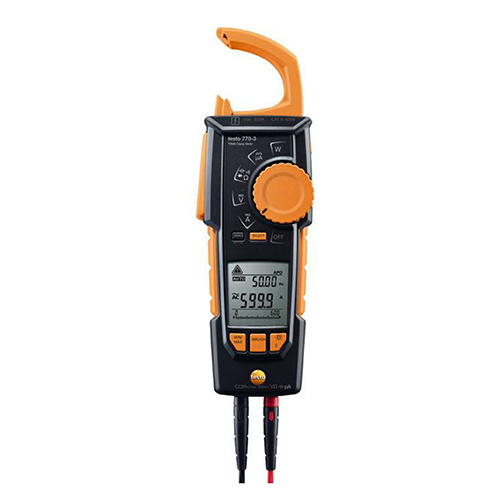 Black Testo 770-3 Clamp Meter With Bluetooth
