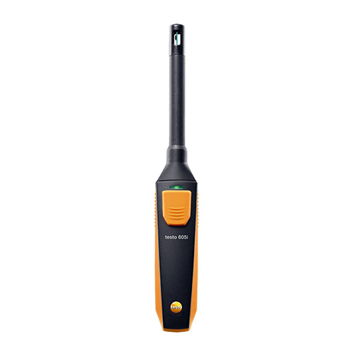  Testo 605I थर्मोहाइग्रोमीटर स्मार्टफोन के माध्यम से संचालित होता है उपयोग: औद्योगिक