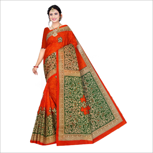 Cotton Plus Designer Sarees - Cotton Silk Cotton Blend, Printed Pattern, Pink Color | Lightweight Fabric For All Seasons: Rainy, Spring, Summer, Winter