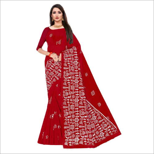 Howrah Bridge Designer Sarees - Breathable Cotton Printed Patterns | Casual Ideal For Summer Winter & Rainy Seasons Easy Maintenance