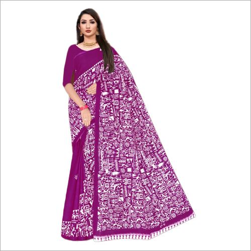 Howrah Bridge Designer Sarees - Breathable Cotton Printed Patterns | Casual Ideal For Summer Winter & Rainy Seasons Easy Maintenance