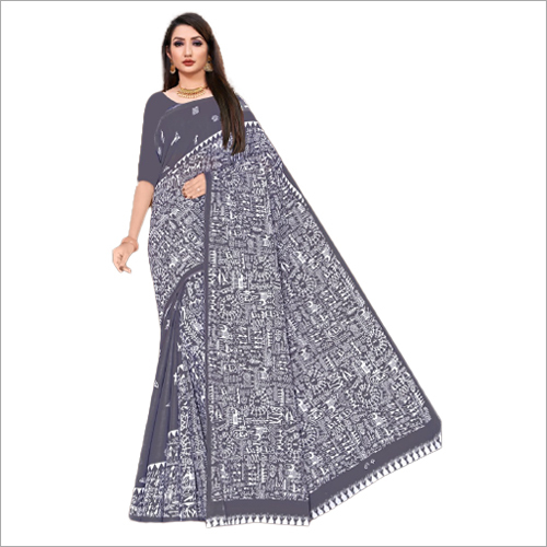 Howrah Bridge Designer Sarees - Breathable Cotton Printed Patterns | Casual Ideal For Summer Winter & Rainy Seasons Easy Maintenance