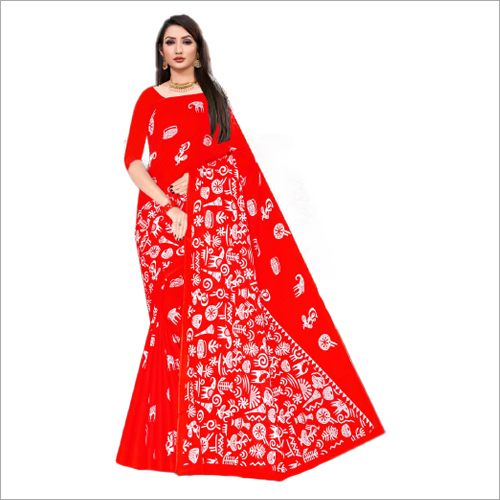 Howrah Bridge Designer Sarees - Breathable Cotton Printed Patterns | Casual Ideal For Summer Winter & Rainy Seasons Easy Maintenance