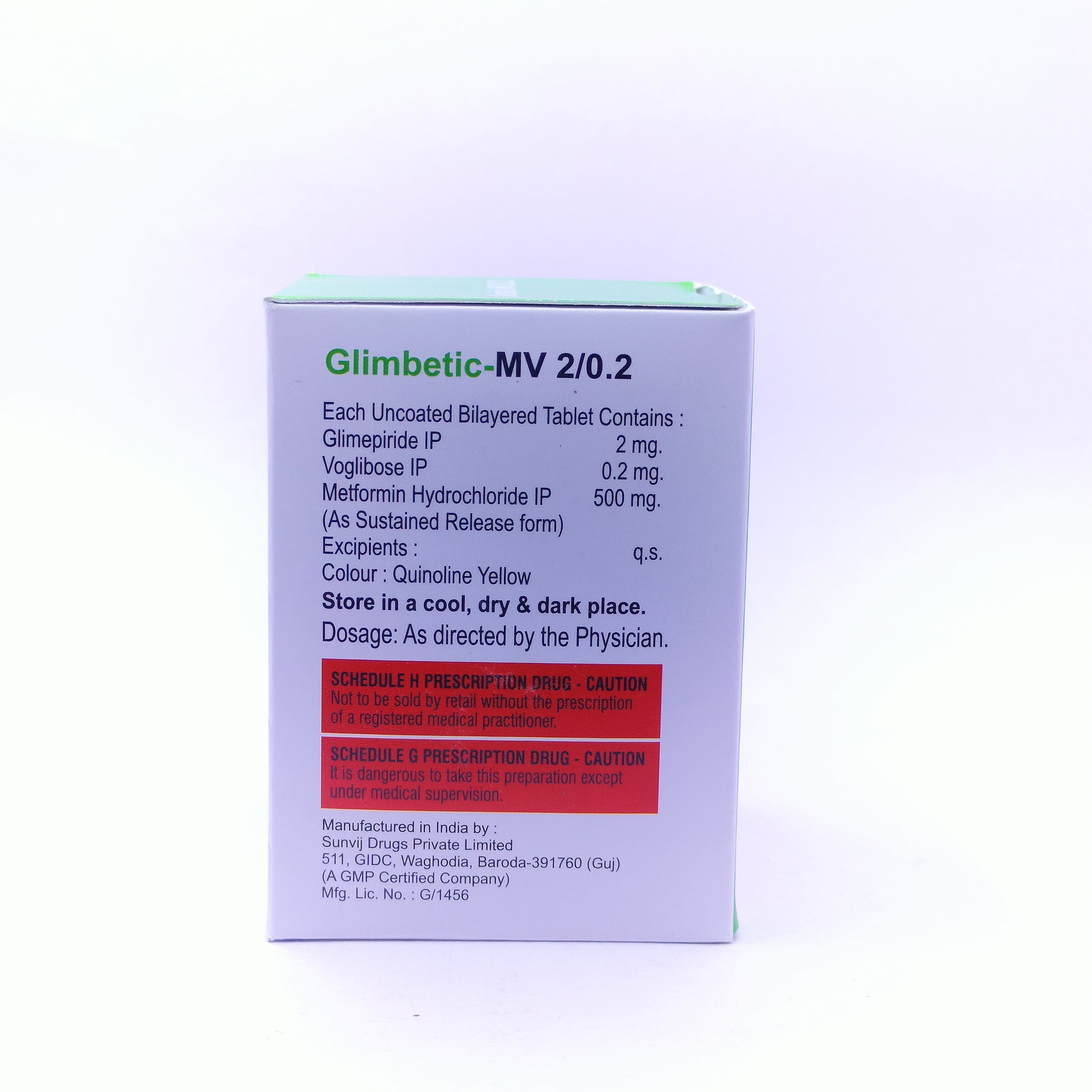 Glimeperide And Metformin And Voglibose Tablet Specific Drug