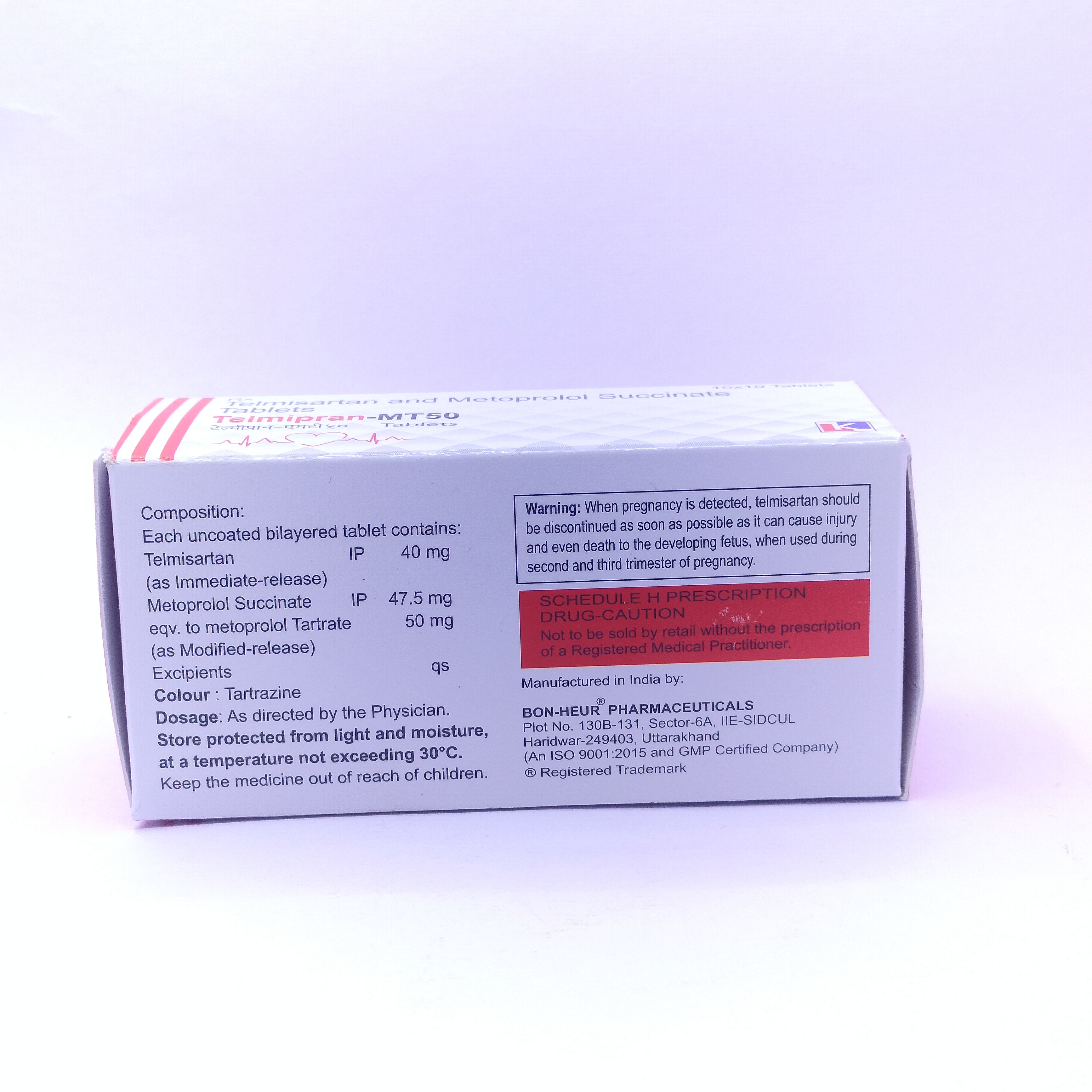 Telmisartan And Metoprolol Tablet - Drug Type: Specific Drug
