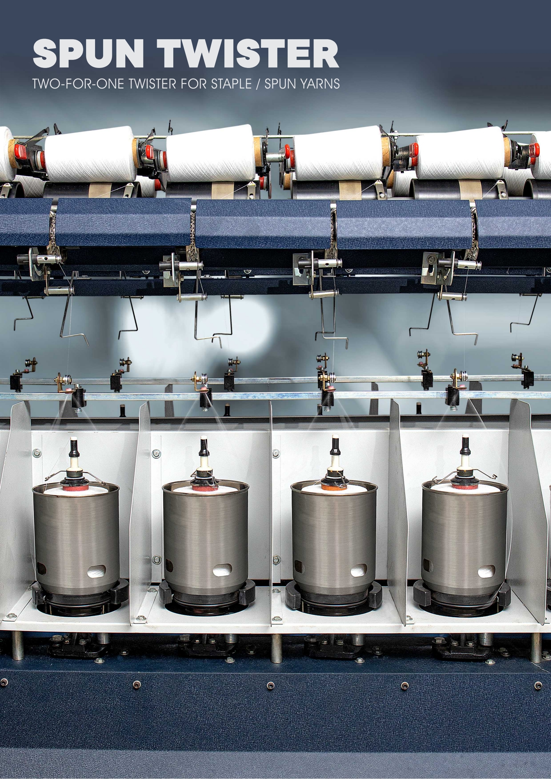 Spun Tfo Export Model Machine - Stainless Steel, 25.26m Length, 940mm Width | 192 Spindles, User-friendly Design, 220-440 Volt