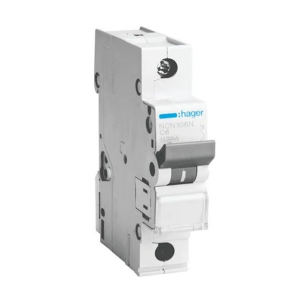 Hager 6A Single Pole Mcb - Color: White
