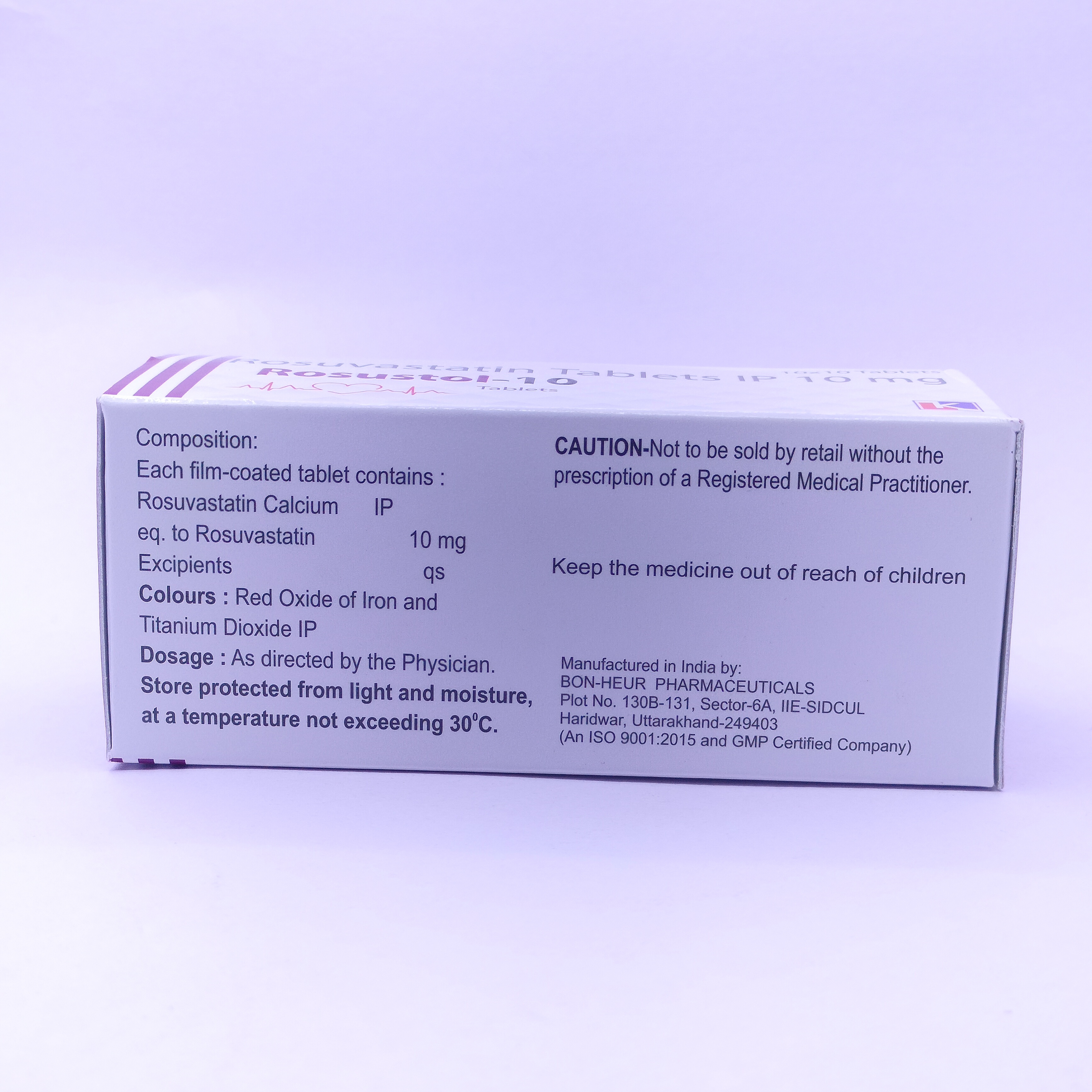 Rosuvastatine Tab Dry Place