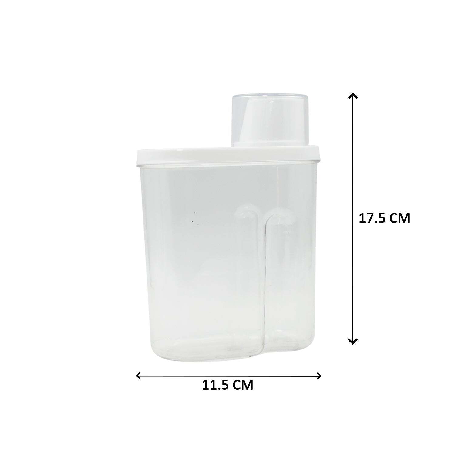 Transparent / Clear (Multi) 3 Pc Cereal Dispenser 750 Ml For Storing And Serving Of Cereal And All Stuffs (2760)