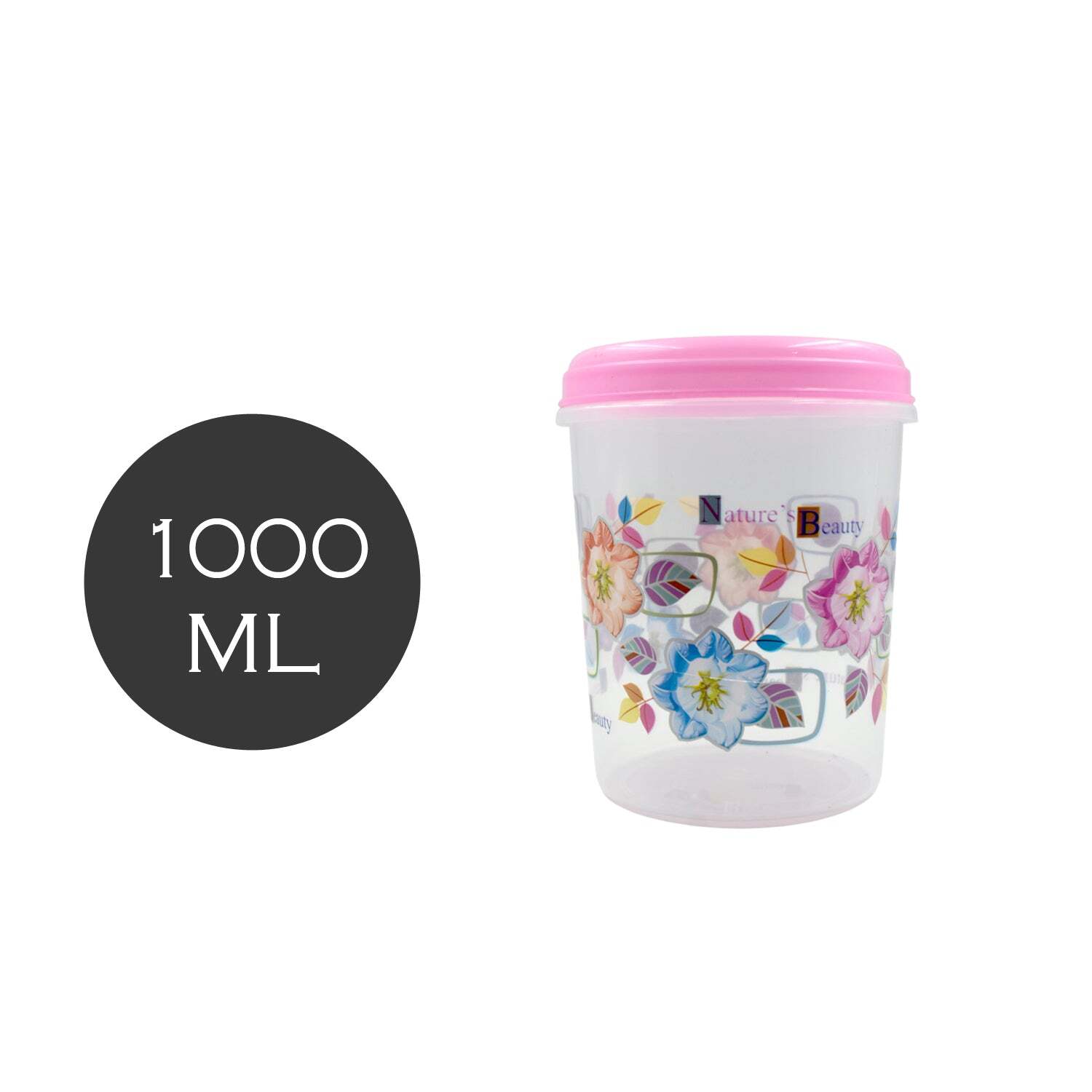 3 Pc Storage Container Used In All Kinds Of Places Including Household And Offices For Storing Stuffs And Items Etc (2703) - Plastic Material, 18x18x19 Cm Size, Multi/assorted Color | Includes 3000 Ml, 2000 Ml, 1000 Ml Capacities