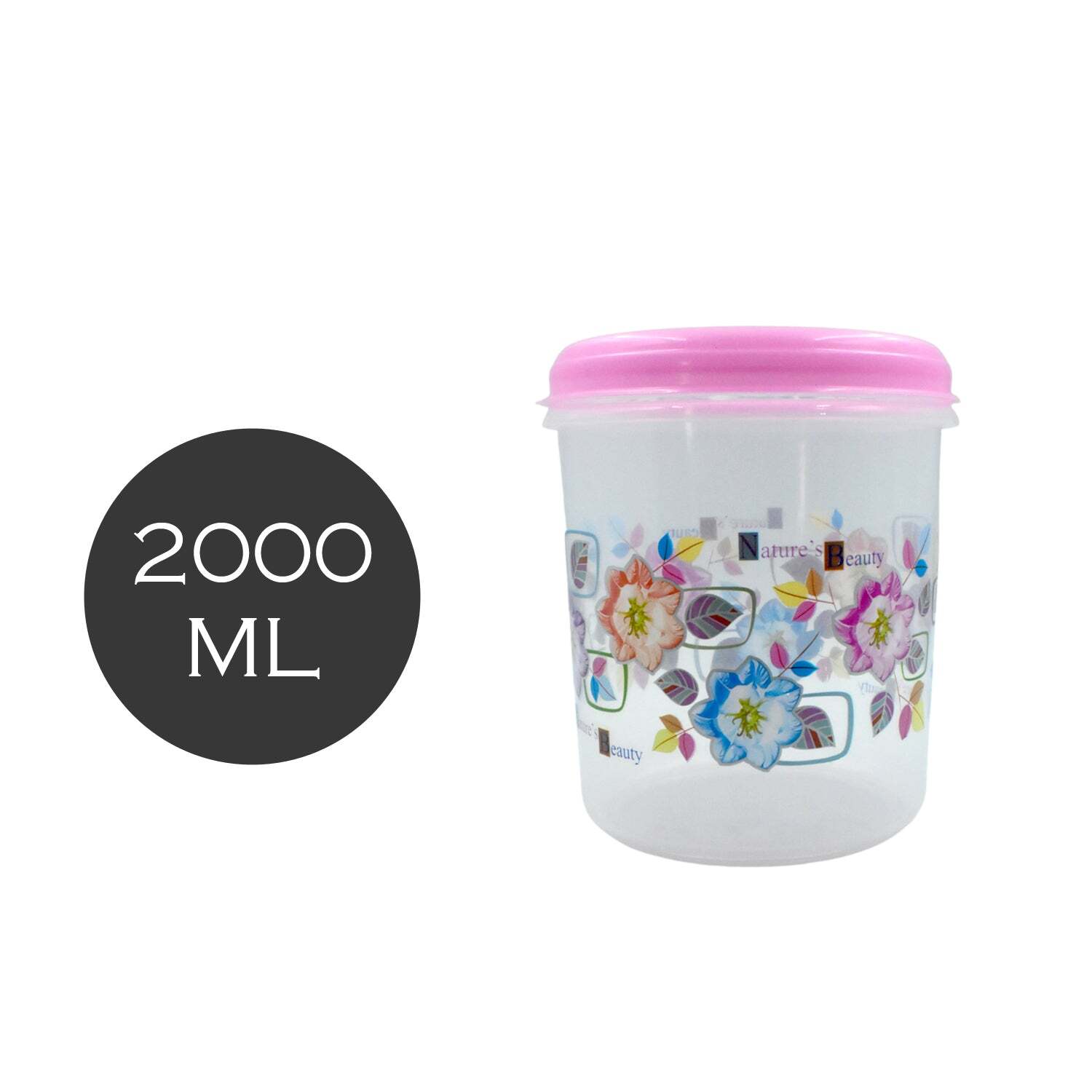 3 Pc Storage Container Used In All Kinds Of Places Including Household And Offices For Storing Stuffs And Items Etc (2703) - Plastic Material, 18x18x19 Cm Size, Multi/assorted Color | Includes 3000 Ml, 2000 Ml, 1000 Ml Capacities