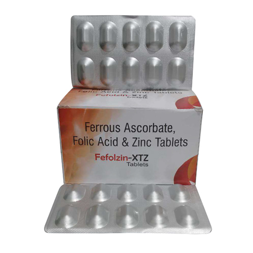 Ferrous Ascorbate Folic Acid and Zinc Tablets - Adult Capsules, Essential Vitamins & Minerals for Energy, Immunity Support, and Metabolism