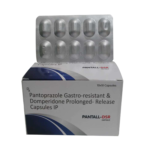 Pantoprazole Gastro Resistant and Domperidone Prolonged Release Capsules - Dosage as Suggested, Suitable for Adults, Room Temperature Storage