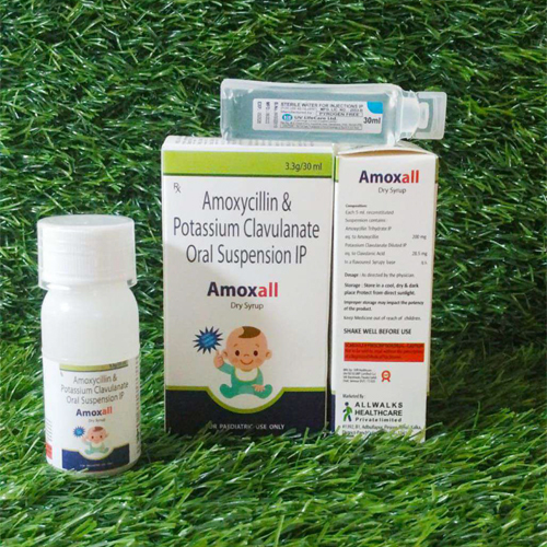Amoxycillin and Potassium Clavulanate Oral Suspension - Liquid Form, Easy to Take, Room Temperature Storage, Suitable for Adults, Various Dosages Available